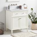 Signature Hardware White 30 in. Floor Mount Vanity 