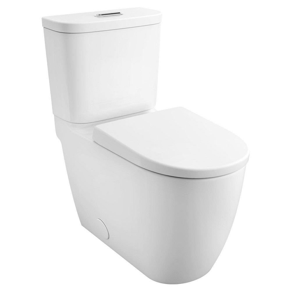 1.0 gpf/1.28 gpf Dual Flush Elongated Two Piece Toilet in Alpine White 