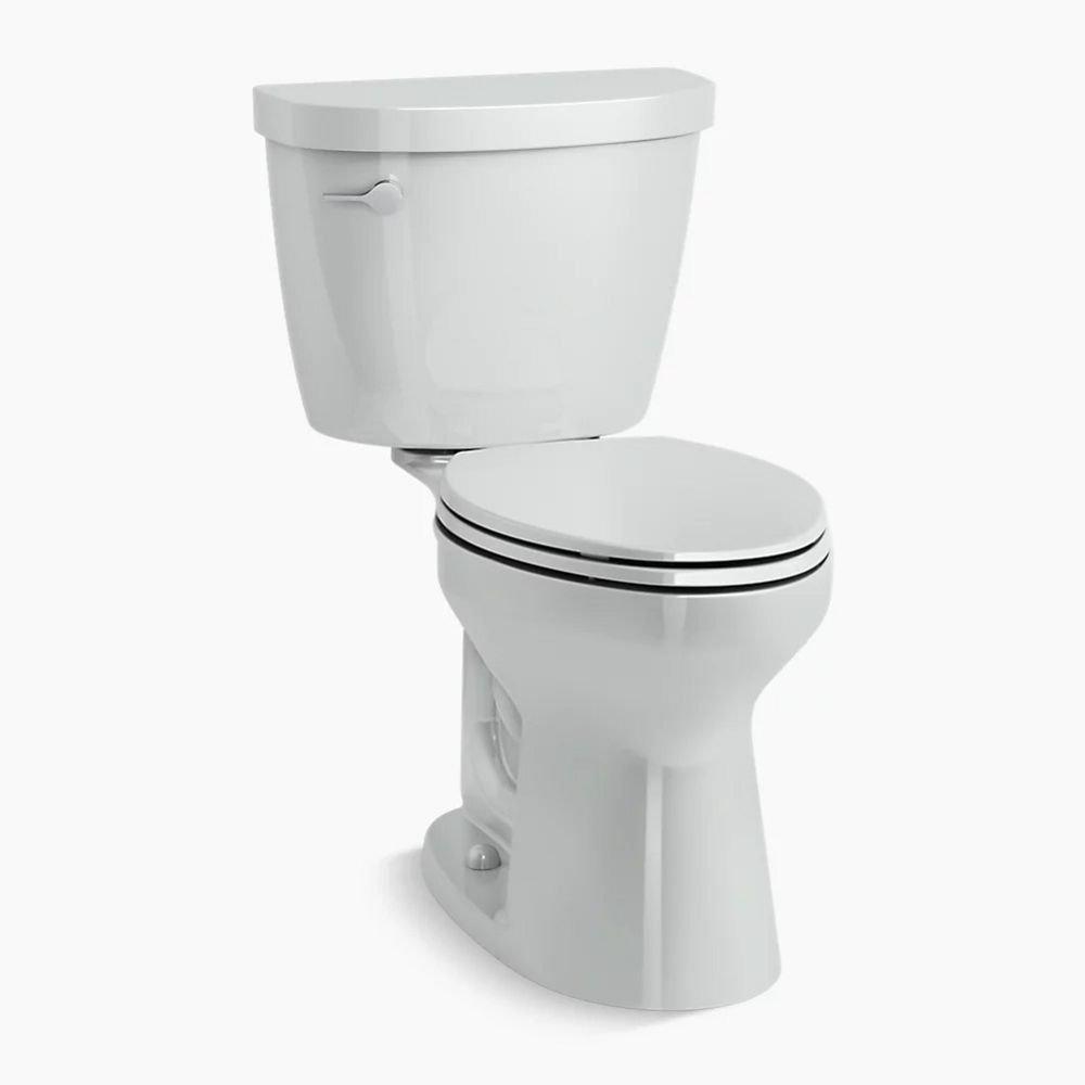 1.28 gpf Elongated Two Piece Toilet in Ice&trade; Grey 