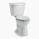 1.28 gpf Elongated Two Piece Toilet in Ice&trade; Grey 