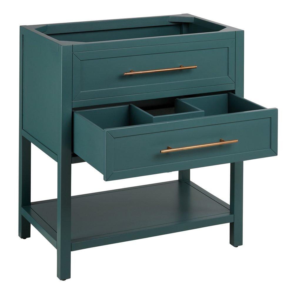 Signature Hardware Everglade Green Floor Mount Vanity in Everglade Green 