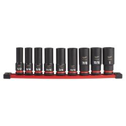 9Pc 1/2 Drv Sae Dp 6 Pnt Soc Set