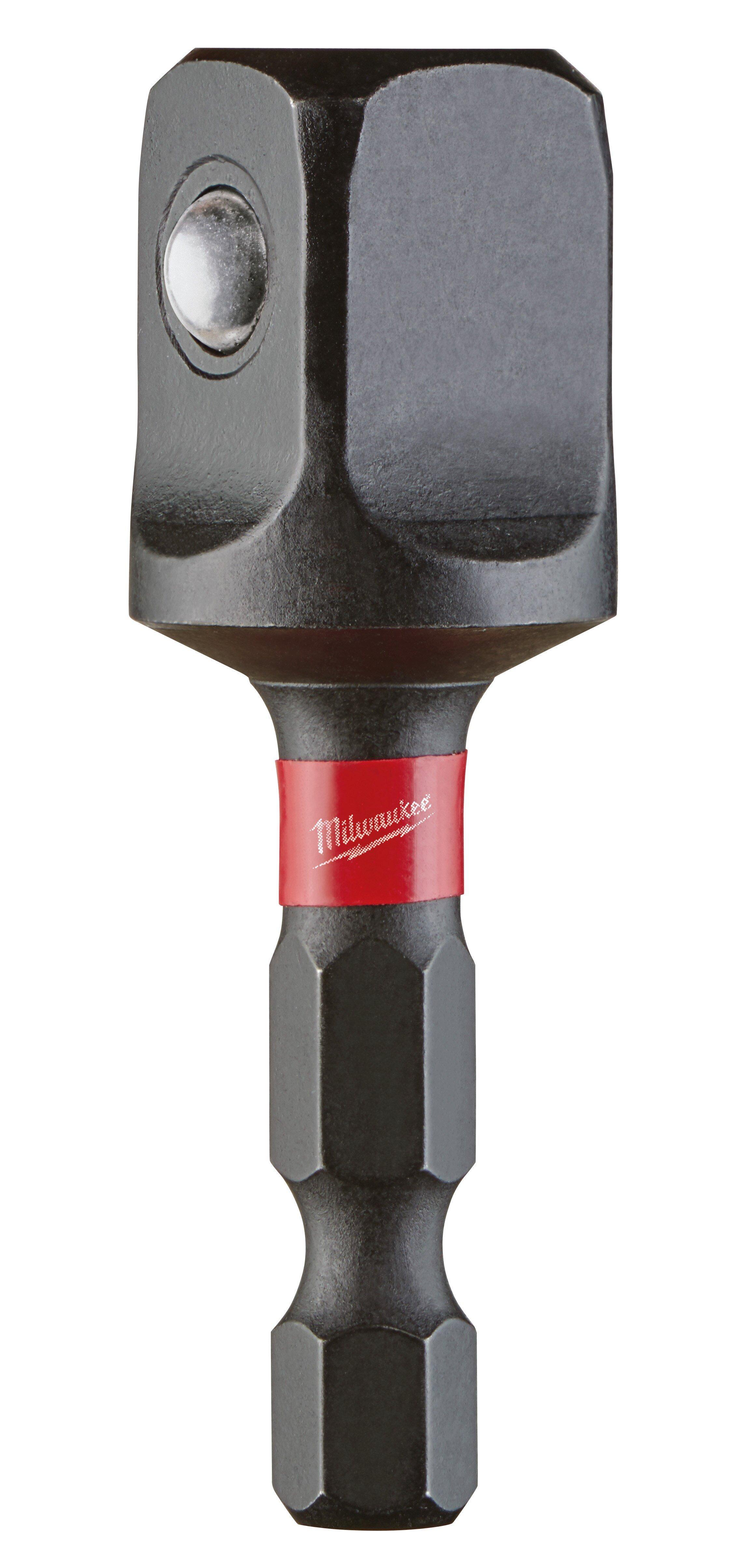Milwaukee&reg; Silver 1/2 in. Hex Square (1 Piece) Socket Adapter 