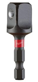 Milwaukee&reg; Silver 1/2 in. Hex Square (1 Piece) Socket Adapter 