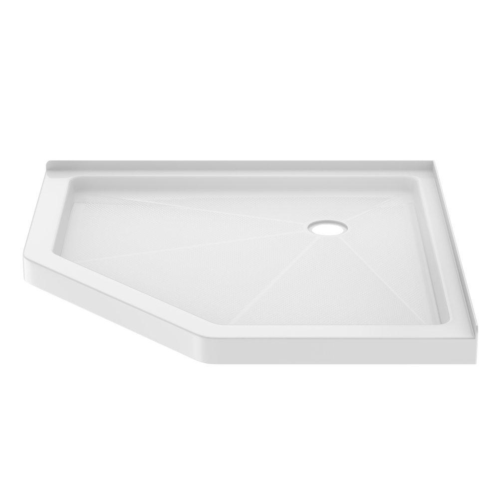 PROFLO&reg; White 42 x 42 in. Neo-angle Shower Base 