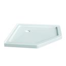 42 in. x 42 in. Shower Base with Center Drain in White