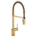 Single Handle Pull Down Touchless Kitchen Faucet in Brushed Gold