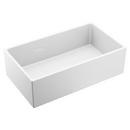 33 x 19 in. No Hole Fireclay Single Bowl Farmhouse and Undermount Kitchen Sink in White