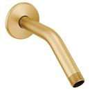 8 in. Shower Arm and Flange in Brushed Gold