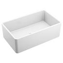 30 x 18 in. No Hole Fireclay Single Bowl Farmhouse and Undermount Kitchen Sink in White