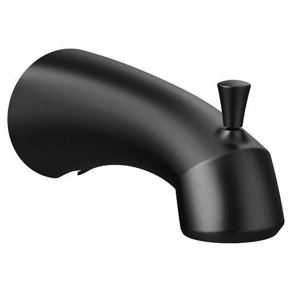 Moen Matte Black 1/2 in. Slip Metal Tub Spout 