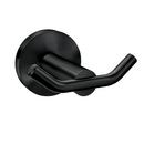 2-Hook Robe Hook in Matte Black