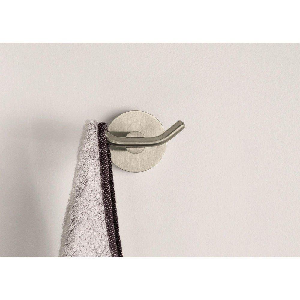 Moen Spot Resist&reg; Brushed Nickel 2-Hook Robe Hook 