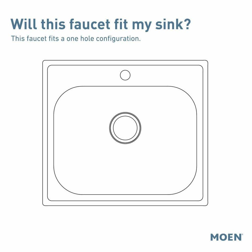 Moen Brushed Gold Single Handle Pull Down Kitchen Faucet 