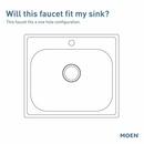 Moen Brushed Gold Single Handle Pull Down Kitchen Faucet 