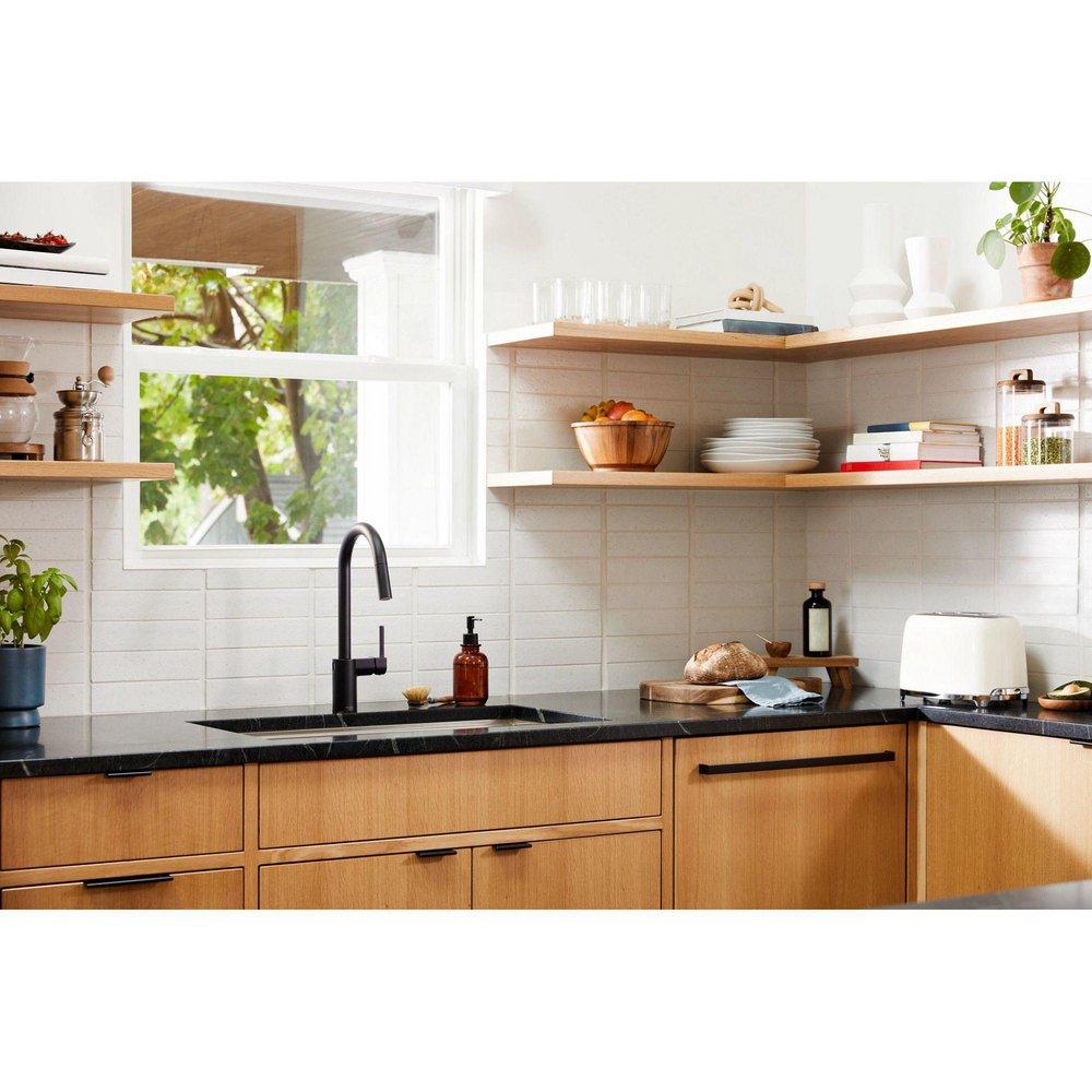 Moen Matte Black Single Handle Kitchen Faucet 