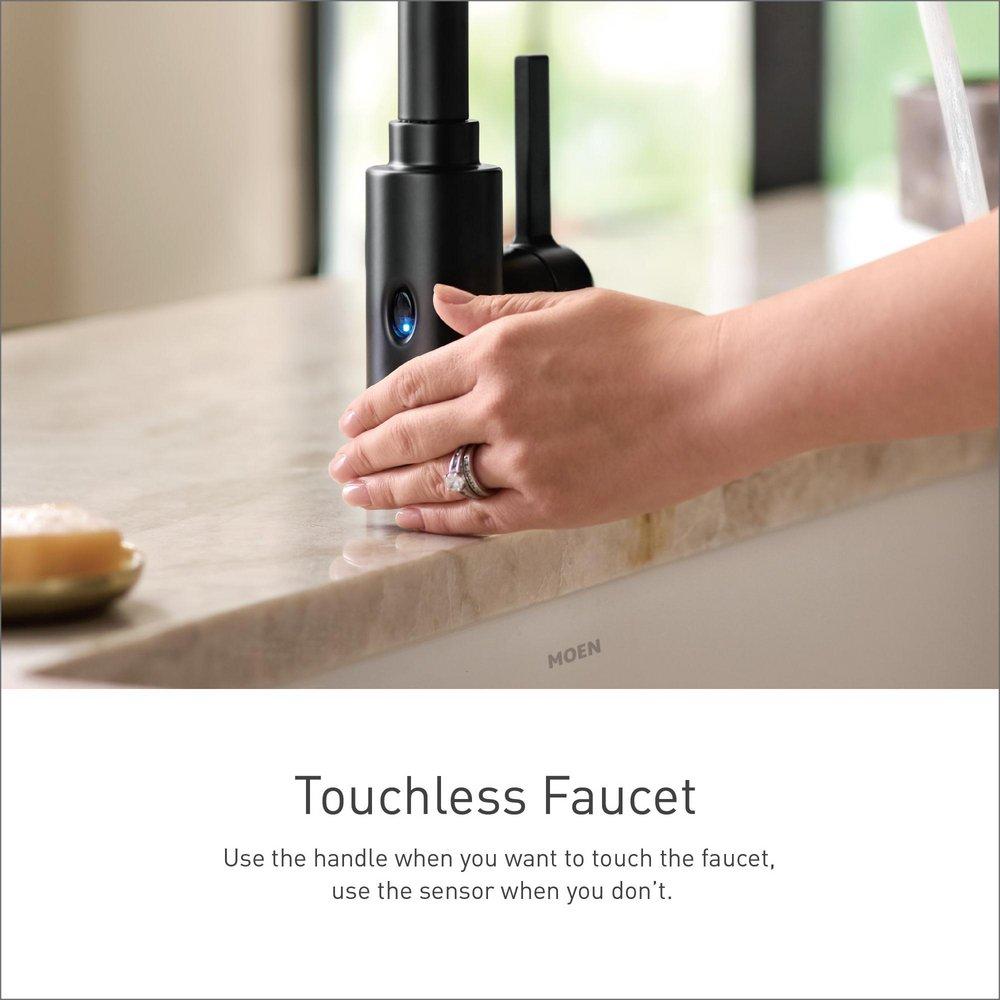 Moen Matte Black Single Handle Kitchen Faucet 