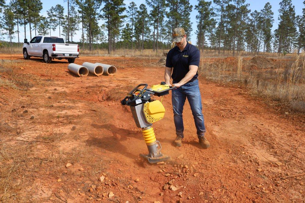 BOMAG Yellow Honda Powered Jumping Jack Tamper with Shoe 