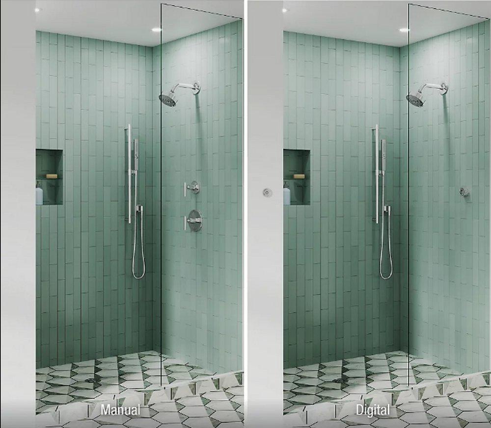 KOHLER Matte Black Metal Digital Interface 