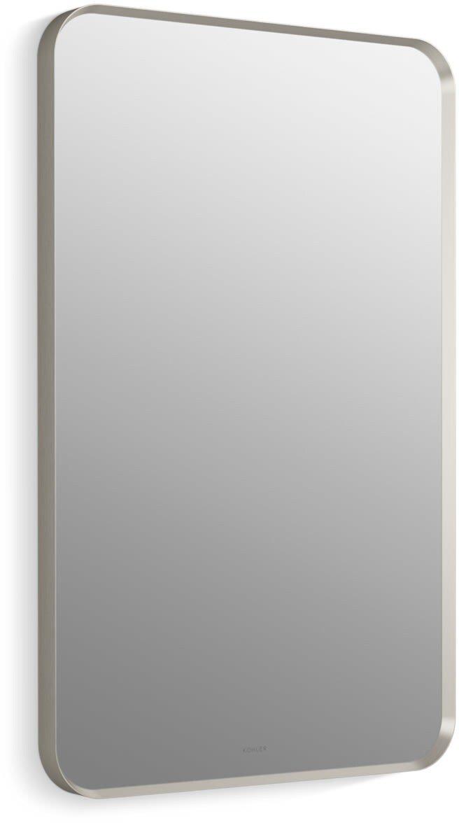 KOHLER Brushed Nickel 22-1/16 x 1-3/8 in. Framed Mirror Rectangular 