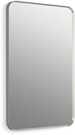 22-1/16 x 1-3/8 in. Framed Mirror Rectangular in Nickel Tones