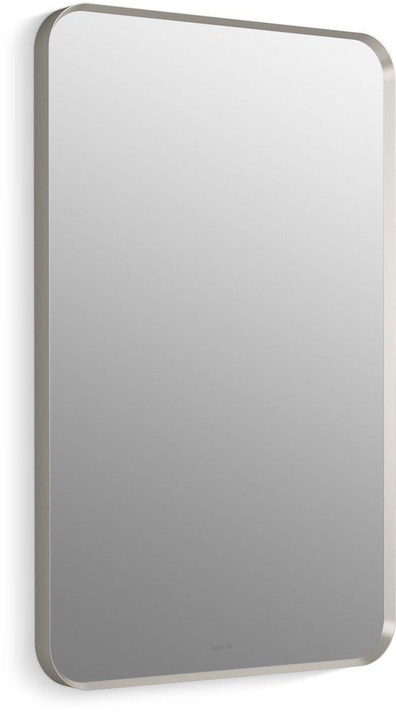 KOHLER Brushed Nickel 22-1/16 x 1-3/8 in. Framed Mirror Rectangular 