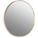 KOHLER Moderne Brushed Gold 28-3/16 x 1-3/8 in. Framed Mirror Round 