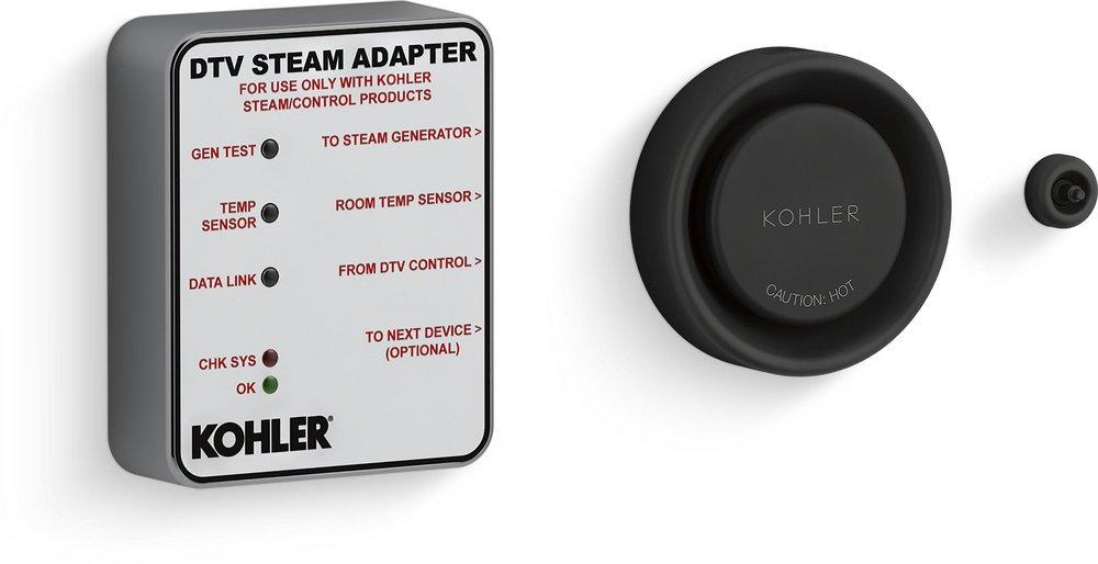 KOHLER Matte Black Steam Adapter Kit 