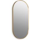 KOHLER Moderne Brushed Gold 20-1/16 x 1-3/8 in. Framed Mirror Capsule 