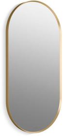 KOHLER Moderne Brushed Gold 20-1/16 x 1-3/8 in. Framed Mirror Capsule 