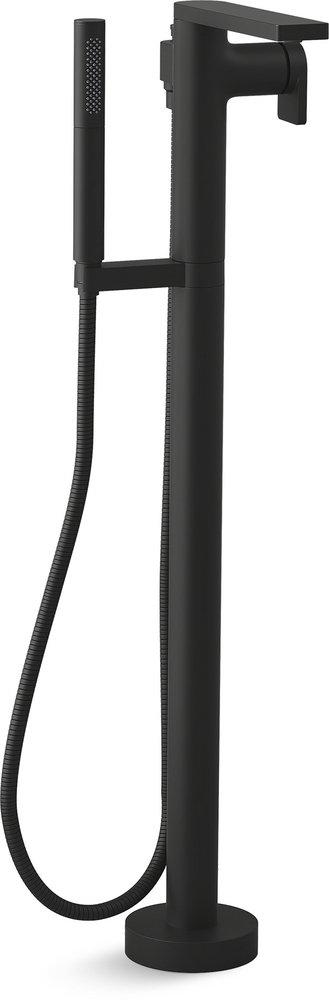 KOHLER Matte Black Single Handle Lever Floor Mount Filler 