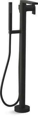 KOHLER Matte Black Single Handle Lever Floor Mount Filler 