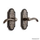 Signature Hardware Antique Pewter Solid Bronze Passage Door Set with Dual Lever Handle 