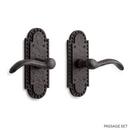 Signature Hardware Dark Bronze Solid Bronze Passage Door Set with Dual Lever Handle 