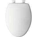 Bemis White Elongated Closed Front with Cover Toilet 