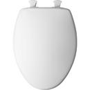 Bemis White Elongated Closed Front with Cover Toilet 