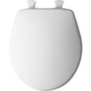 Bemis White Round Closed Front with Cover Toilet Seat 