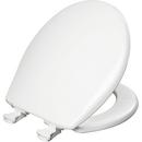 Bemis White Round Closed Front with Cover Toilet Seat 