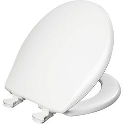 Round Closed Front with Cover Toilet Seat in White