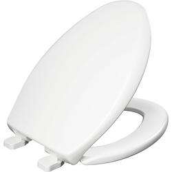 Elongated Closed Front with Cover Toilet Seat in White