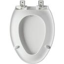 Bemis White Elongated Closed Front with Cover Toilet Seat 