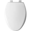 Bemis White Elongated Closed Front with Cover Toilet Seat 