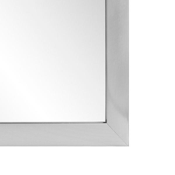 Jensen Satin Nickel 24 x 36 in. Framed Mirror Rectangular 