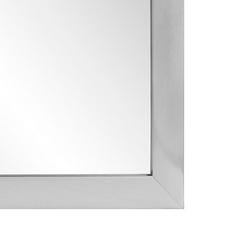24 x 36 in. Framed Mirror Rectangular in Nickel Tones