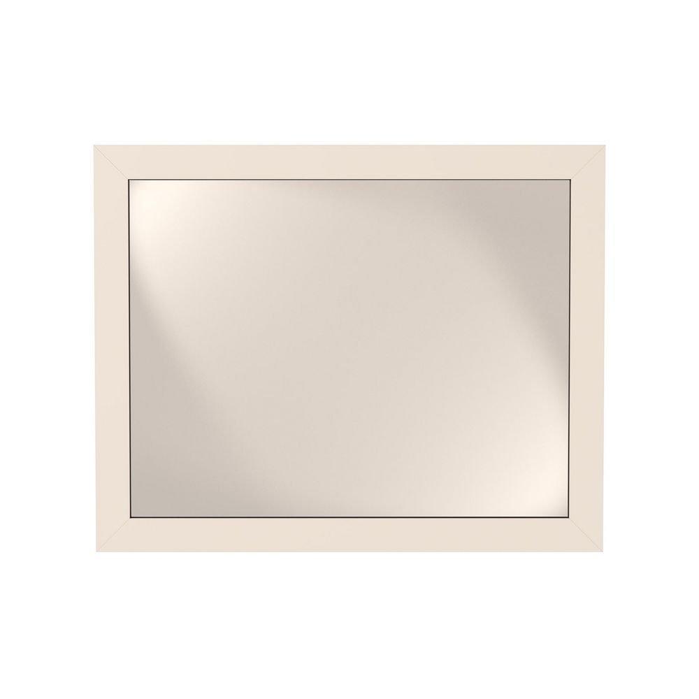 Jensen White 30 x 24 in. Rectangular Framed Mirror 