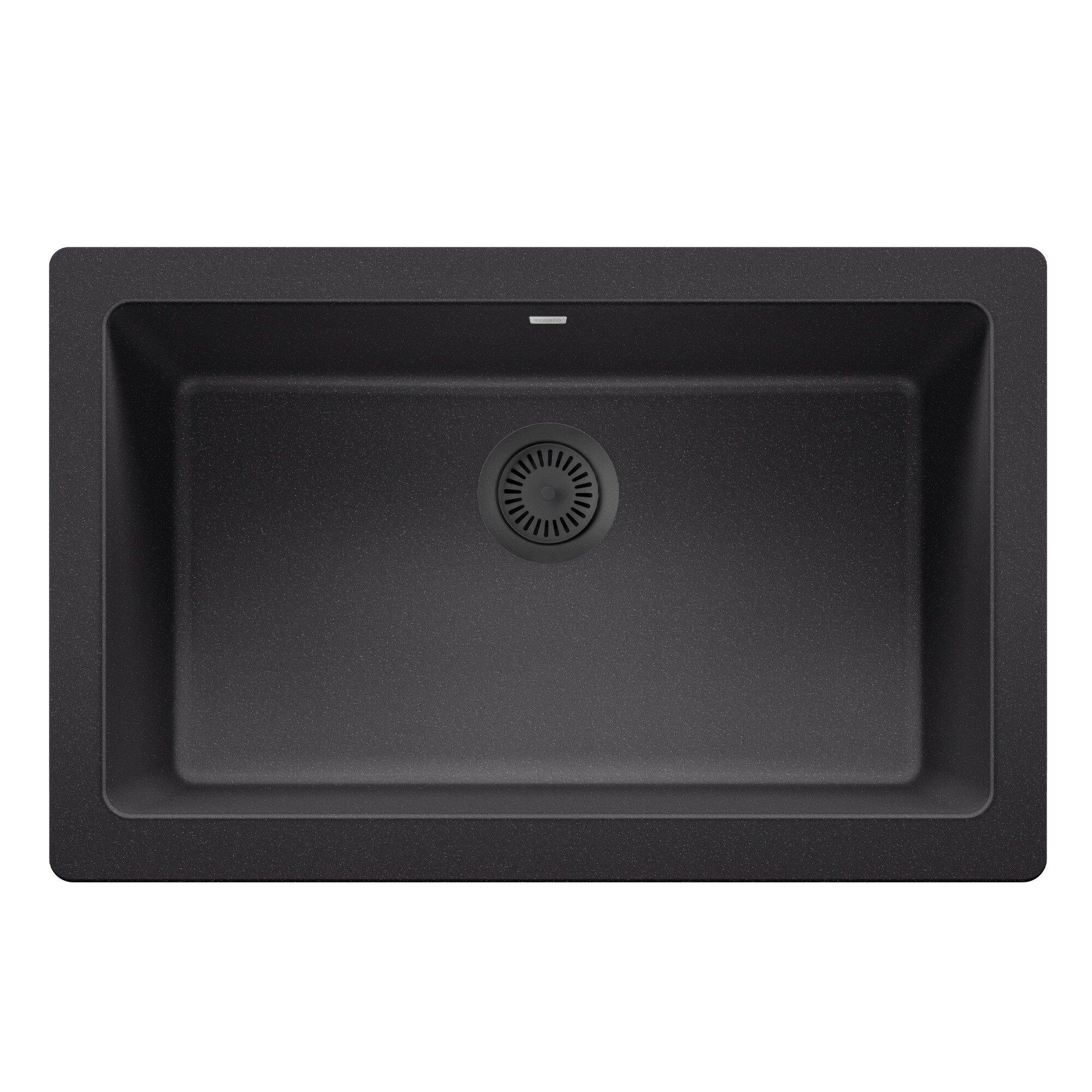 BLANCO Anthracite 2-1/7 x 3-1/2 in. Metal Disposal Flange 