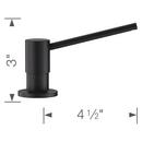 BLANCO Anthracite 4 in. 15 oz. Kitchen Soap Dispenser 