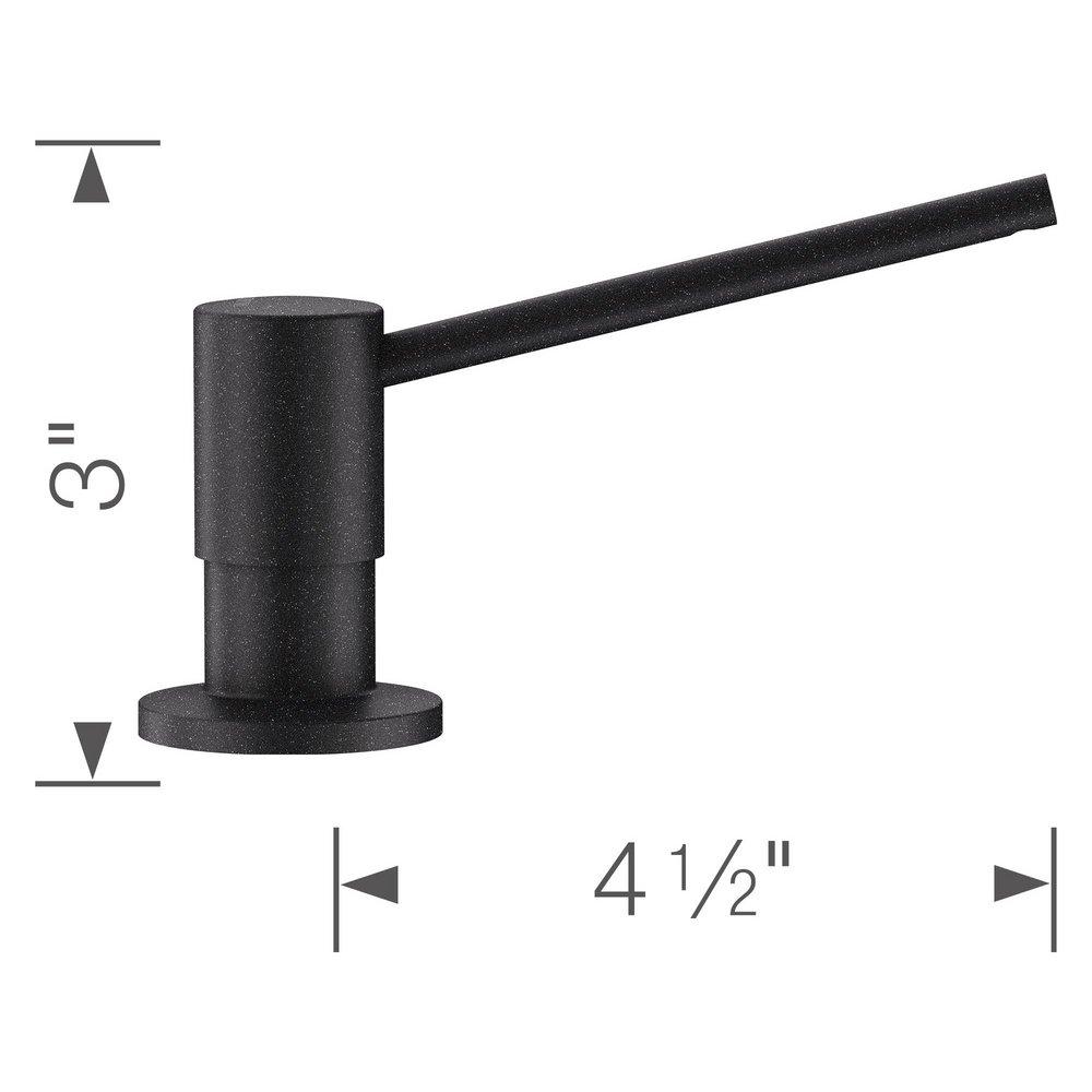 BLANCO Anthracite 4 in. 15 oz. Kitchen Soap Dispenser 