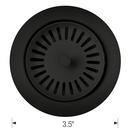 BLANCO Coal Black 2-3/20 x 3-1/2 in. Metal Decorative Disposal Flange 