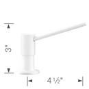 BLANCO White 4 in. 15 oz. Kitchen Soap Dispenser 
